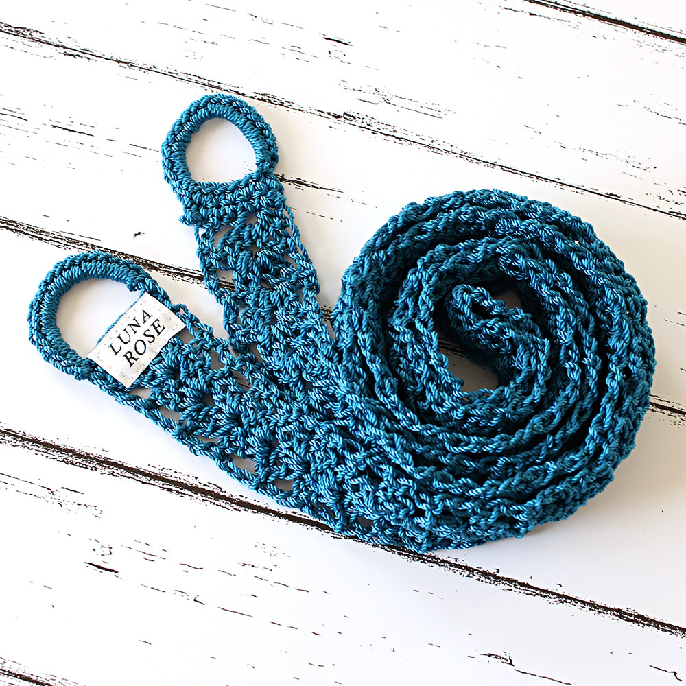 Yoga Mat Strap/Sling  Crochet Taupe – Luna Rose